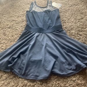 Reebok Tennis Dress. Sleeveless Blue/Gray Stretch. W SZ XS